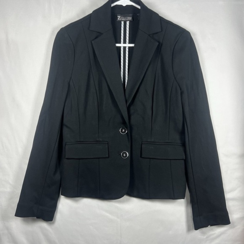 New York And Company 7th‎ Avenue Design Studio Blazer Suit Jacket Size 2 Black